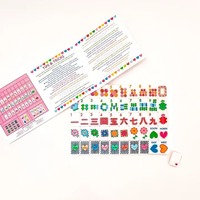 Jeu de Mahjong Américain Floral Happy Love, Tuiles de Mahjong en Acrylique Colorées Cœur et Fleur, Cadeau d'Anniversaire pour Femme