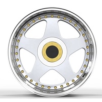 Jantes forgées 2 pièces à entraxes décalées BM Audi Mercedes 5x100 5x108 5x112 5x114.3 5x120 5x130 pour Futura Volkswagen Nissan