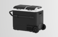 Réfrigérateur portable électrique JP à double zone pour camping, glacière à compresseur DC, congélateur, réfrigérateur de voiture