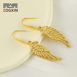 ZOGXIN Gold Plated <b>Wing</b> Drop <b>Earrings</b> Fashion Jewelry For Women - Product Image 1