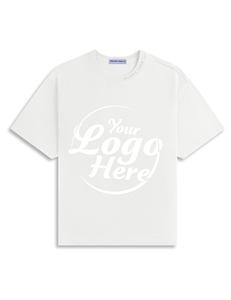 Camiseta básica de algodón pesado para hombre de gran oferta, Camiseta de cuello redondo de manga corta de secado rápido - Product Image 4