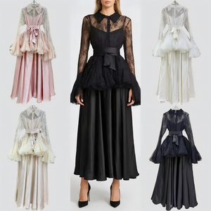 Vestido Largo Modesto <span class=keywords><strong>para</strong></span> <span class=keywords><strong>Mujer</strong></span>, <span class=keywords><strong>de</strong></span> Satén Acetato Plisado, Talla EU/US, <span class=keywords><strong>para</strong></span> Iglesia, Oficina, Uso Diario, <span class=keywords><strong>Formal</strong></span>, Casual, Venta al Por Mayor ODM - Product Image 5