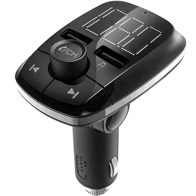 T50 Wireless Handsfree Car Kit Car Audio MP3 Player Quick Charge Dual USB Car Charger