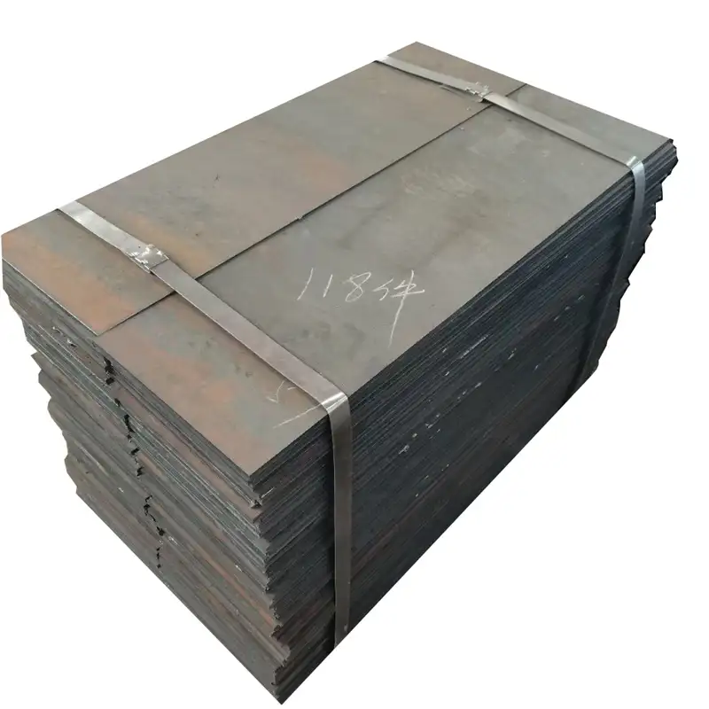 Plaques de carbone d'acier roulées à chaud, plaque en fer, épaisseur de 25mm, 6mm, 8mm, 9mm, 12mm, noir, mat A36 ss400 q235