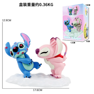 Figura de San Valentín, Figuras de Pareja de Dibujos Animados, Adorno de Escritorio, Figura de <span class=keywords><strong>Stitch</strong></span> de <span class=keywords><strong>Lilo</strong></span> & <span class=keywords><strong>Stitch</strong></span> - Product Image 3