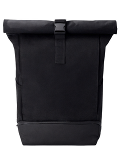 Sac à dos unisexe en denim noir, taille moyenne, compartiment pour ordinateur portable à enroulement, université, vélo, affaires, 15L, imperméable, avec poignée - Product Image 1
