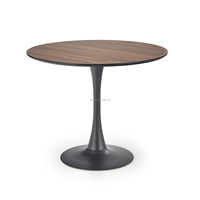Vente à chaud moderne Table tulipe Table ronde de loisirs Plateau en bois MDF et pied en métal Table de salle à manger