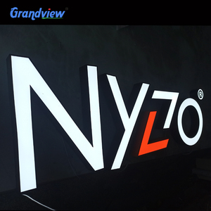 Guangzhou Grandview produttore Custom Enseigne Lumineuse en 3D Outdoor Custom Light <span class=keywords><strong>Sign</strong></span> per l'edilizia - Product Image 3