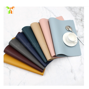 रसोई खाने की मेज गोल fox चमड़े की जगह मैट जलरोधी कॉफी धोने के लिए तैयार - Product Image 5