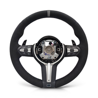Volant sport en cuir et aluminium pour M Sport Full, compatible avec F01/F10/F20/F22/F25/F30-F36/M3/M4/F80/F82/F85/F90/X5/X6
