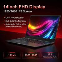 Ordinateur portable 14 pouces avec processeur Core i3 10110U de 10e génération, 16 Go de RAM DDR4, 512 Go de ROM, écran HD, Windows 10/11, Office, approvisionnement en gros, directement de l'usine