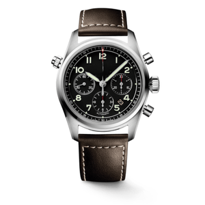 Reloj Mecánico Longines con Esfera Negra, Tres Agujas, Marcadores de Hora Digitales Luminosos y Correa de Acero Inoxidable - Product Image 4