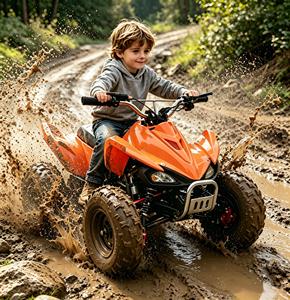 Mini <span class=keywords><strong>Quad</strong></span> à Essence 110cc 4 Temps Monocylindre <span class=keywords><strong>Homologué</strong></span> CE de Qualité Supérieure pour Enfants Garçons et Filles - Product Image 1