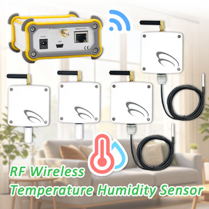 Multipoint <b>Wireless</b> Temp & Humidity <b>Sensor</b> for Household Environment, Real-time Remote Data Check via Mobile APP - Product Image 1