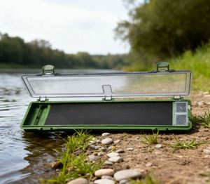 Boîte de rangement pour montages de pêche à la carpe, type portefeuille, avec planche pour montages rigides et épingles, boîte à accessoires de pêche à la carpe - Product Image 1
