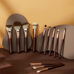 Nhãn Hiệu Riêng Chất Lượng Cao Dê Tóc Tùy Chỉnh Bằng Gỗ Trang Điểm Bàn Chải Chuyên Nghiệp Số Lượng Lớn Trang Điểm Bàn Chải Thiết Lập - Product Image 1