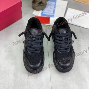 Baskets basses décontractées en cuir lisse de qualité supérieure avec plateforme épaisse et lacets larges pour hommes et femmes, style streetwear quotidien Valen - Product Image 2