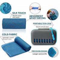 Toalla Deportiva Refrigerante con Logotipo Personalizado, Botones a Presión, Malla Transpirable, Efecto Hielo Instantáneo, Toalla de Gimnasio, Toalla para el Cuello, Venta al Por Mayor
