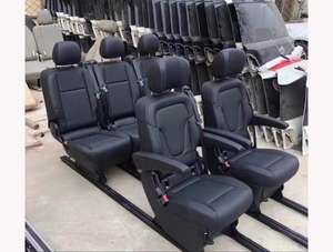 Siège banquette en cuir Vito original beige noir classique YLD 2022, ajustement parfait <span class=keywords><strong>pour</strong></span> Mercedes Viano Vito Classe V - Product Image 1