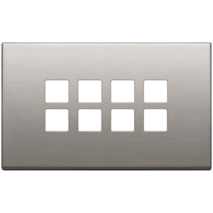 Placa de Puerta Plana de Níquel Cepillado 4Mx8 14.7x9.5x1.4 Pulgadas - Product Image 1