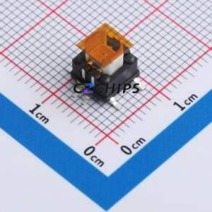 K6-6151S-57 Push Button Switch SMD-8P,6.4x7.2mm Switch ( With Indicator Light: Yellow/ Green ) - Product Image 1