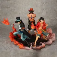 Anime Ein Stück 15cm 3 teile/satz Luffy & Ace & Sabo 3 brother PVC Action Figure Spielzeug Puppen Action figuren Sammlung Modell