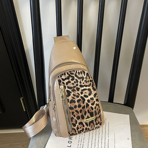 Nouveauté 2026 : Sacs <span class=keywords><strong>de</strong></span> <span class=keywords><strong>poitrine</strong></span> pour <span class=keywords><strong>femme</strong></span>, sacs bandoulière imprimé léopard avec fermeture éclair, sacs croisés tendance pour <span class=keywords><strong>femme</strong></span> - Product Image 2