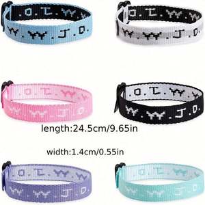 Pulseras de Poliéster Ecológicas Personalizables Multicolores de Fábrica para Jóvenes Cristianos para Regalo Promocional - Product Image 3