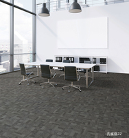 Tapis de sol commercial moderne pour la maison, facile à poser, auto-adhésif, résistant aux taches, antidérapant, carrelage de moquette, support en PVC, polypropylène, 50x50 cm