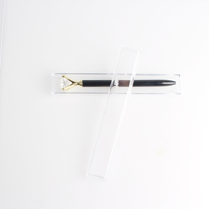 Khuyến Mãi OEM Bút Kim Cương Nhiều Màu Trong Trường Hợp Trong Suốt Với Topper Big Crystal Rhinestone Vòng Vàng Kim Loại Ball Point Viết - Product Image 5