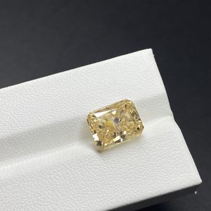 เพชรโมอิสซาไนต์สีเหลืองทรงเรเดียนท์ขนาด 10x12 มม. แบบเจียระไนไอซ์ครัช ผลิตในห้องปฏิบัติการ - Product Image 5