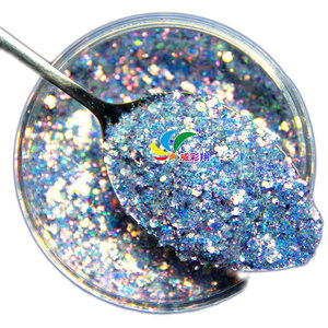 Polvo de purpurina Aurora redondo no tóxico para manicura, arte DIY, 100 g - Product Image 5