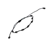 Vente chaude mexicain espagnol Style chaud ne se décolore pas rouge et noir fait à la main péruvien noeud tissé sept noeuds Bracelet en corde rouge