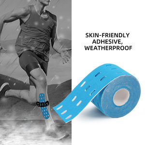 Bande élastique en coton, ruban <span class=keywords><strong>de</strong></span> <span class=keywords><strong>kinésiologie</strong></span> respirant et perforé, ruban musculaire protecteur, ruban thérapeutique multicolore pour le sport - Product Image 5
