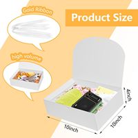 Boîte en carton blanc crème, boîte en carton kraft ivoire, emballage de produit, boîte pliante, cadeau de Noël, petite boîte en carton, boîte en carton personnalisée