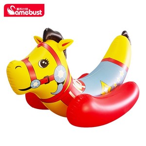 Samebust <b>Inflatable</b> Horse Pool <b>Float</b> Ride On Toy For Kids And Adults Swimming Fun Water Entertainment - Product Image 4