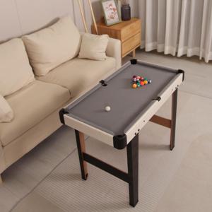 Mesa de Billar Deportiva para Interiores de 35 Pulgadas con Rieles y Bolsillos de Plástico, Mesa de Snooker Ecológica y Duradera para Niños - Product Image 2