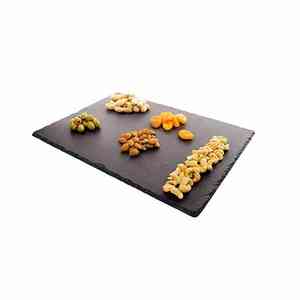 Gran oferta, venta negra, forma rectangular, platos para servir alimentos naturales, bandeja para servir <span class=keywords><strong>sushi</strong></span>, comida, tabla o plato para quesos - Product Image 3