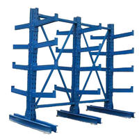Étagère cantilever en acier réglable robuste pour entrepôt, pour le stockage de marchandises et d'équipements