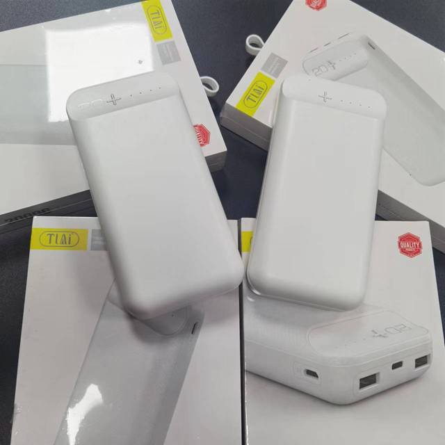 Portable 20000mAh Power Bank with 50W Fast Charging Output ABS Solar Lithium 18650 Battery Charger USB Input for Home Travel Use