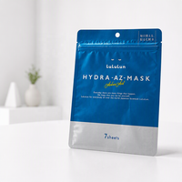 Sachet d'emballage pour masque facial, pochette pour masque en feuille, sachet à trois soudures, emballage cosmétique pour soins de la peau