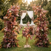 Arche de mariage personnalisée, arrangement floral de style automnal pour événements, fêtes, décorations de Noël