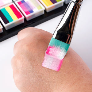 Pinceau de peinture de <span class=keywords><strong>visage</strong></span> de corps Xin Bowen 17 taille ronde pointe plate langue de <span class=keywords><strong>chat</strong></span> soleil jaune brosse d'artiste en nylon synthétique pour <span class=keywords><strong>dessin</strong></span> d'art - Product Image 5