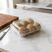 Barquette rectangulaire en PET recyclé pour sushis, nouilles, hamburgers, chips, sucre, aliments pour bébés