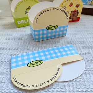 Caja de Embalaje Personalizada Biodegradable con Laminación Mate, Plegable y Desechable para Llevar, para Postres, Bagels, Pan, Sándwiches y Alimentos para Bebés - Product Image 6