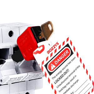 Dispositivo di Bloccaggio Fusibili Autobloccante con Montaggio a Scatto e <span class=keywords><strong>Lucchetto</strong></span> di Sicurezza per Isolamento Elettrico e Conformità LOTO - Product Image 4