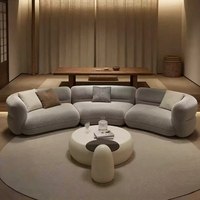 Canapé en tissu Bobo Ball en forme de L, très vendu par les blogueurs, pour salon, appartement, villa, grand appartement, sol incurvé, directement de l'usine