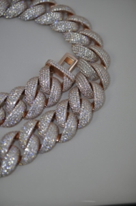 Bracciale a catena cubana <span class=keywords><strong>in</strong></span> <span class=keywords><strong>argento</strong></span> sterling <span class=keywords><strong>925</strong></span> placcato oro 6-22mm con moissanite GRA Iced Out VVS per <span class=keywords><strong>uomo</strong></span> e donna - Product Image 3