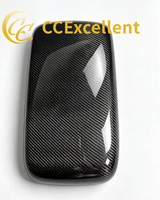 CCExcellent Personnalisé pour Challenger/Charger 2015+ - Accoudoir de véhicule en fibre de carbone