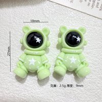 Breloques en résine Astronaute pour DIY, décoration de papeterie, boîte à bijoux, coque de téléphone faite main, pince à cheveux